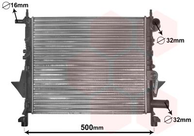 VAN WEZEL Radiators, Motora dzesēšanas sistēma 43002217